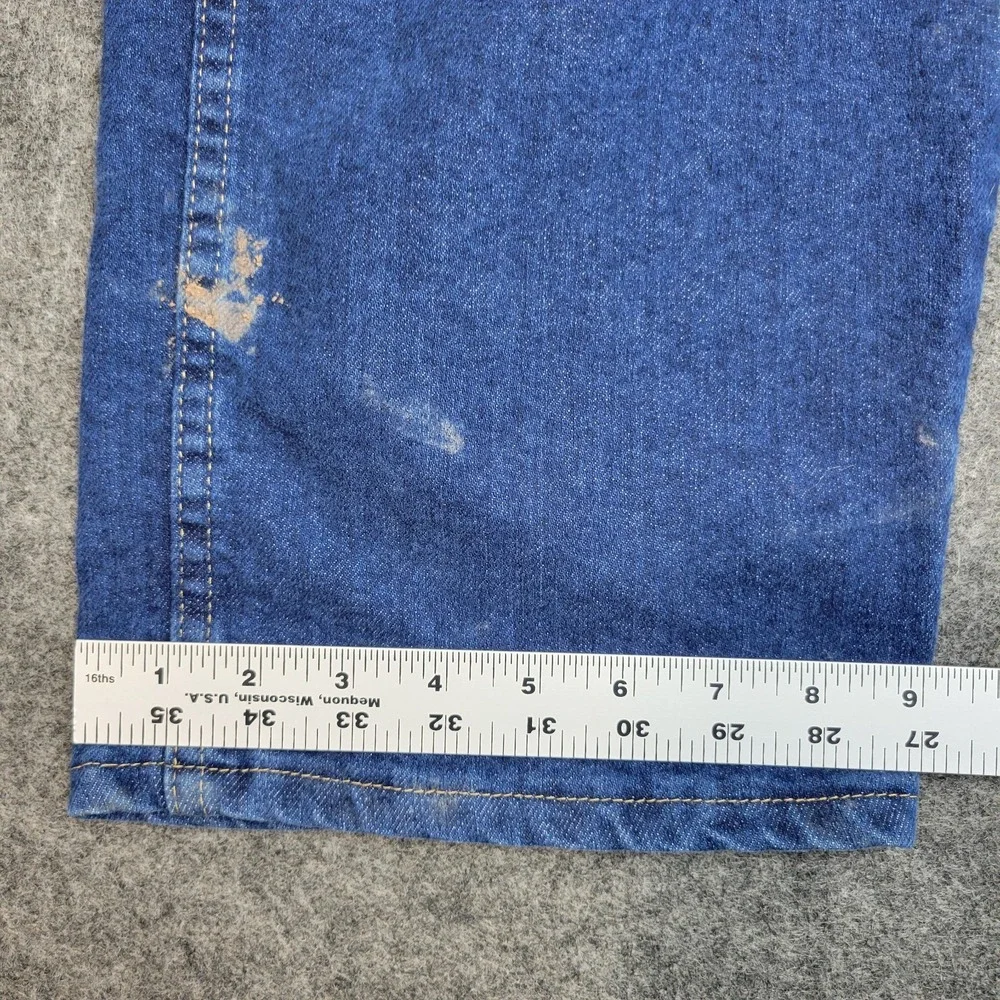 Wrangler Jeans Mens 44x32 Blue Denim Streetwear Regular Fit Workwear Rancher